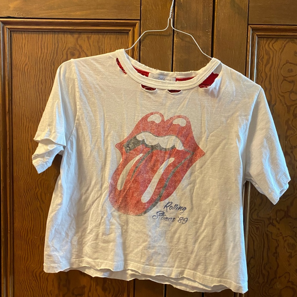 Daydreamer cropped Rolling Stones tee